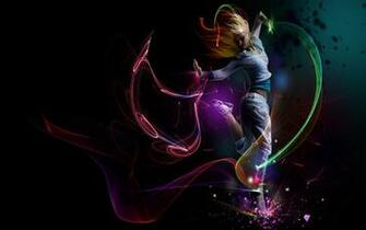 Dance Music Colored Black Wallpaper HD Desktop Mobile