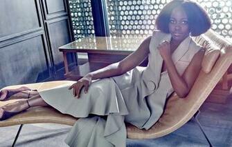 Wallpaper Actress Lupita Nyong O Girl Black Dress