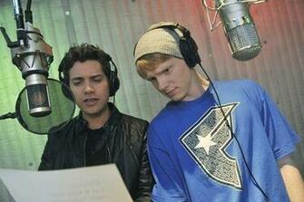 Drew Seeley Image In The Recording Studio With Adam Hicks
