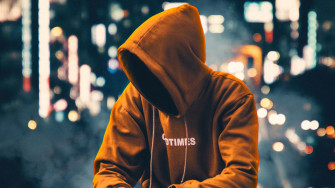 Hoodie Anonymus Boy Sitting Aside 4k Laptop Full HD 1080p Wallpaper