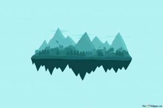 Floating Island 4k Wallpaper