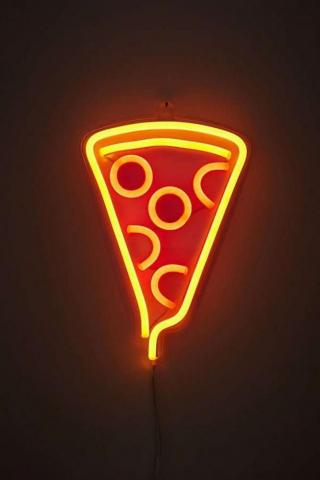 Pizza Slice Neon Sign Kitchen Pizzeria In