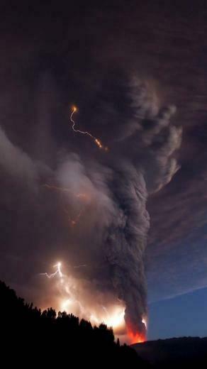 Lightning Landscape Nature Storm Clouds Rain Thunder Wallpaper