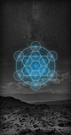 Metatron S Cube Wallpaper Ios7 iPhone Zuvuya