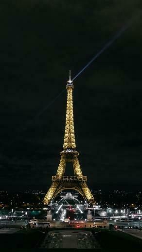 Places Eiffel Tower Paris Night City Android Wallpaper 4k