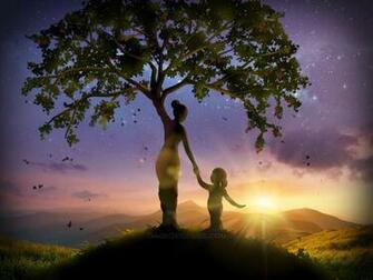 Custom Sage Goddess Able Tree Of Life Wallpaper