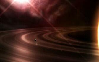 Wallpaper Background Space Scene Dual Monitor Screen