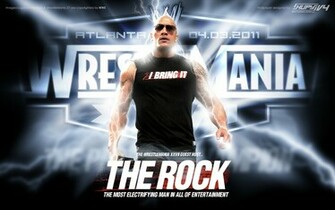 Wallpaper Wrestlemania Rock Background