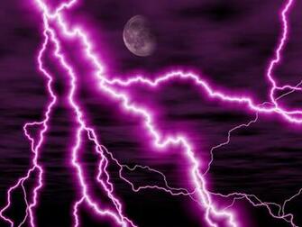 Purple Lightning Wallpaper On