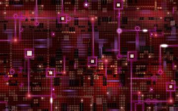Red Electronic Wallpaper On