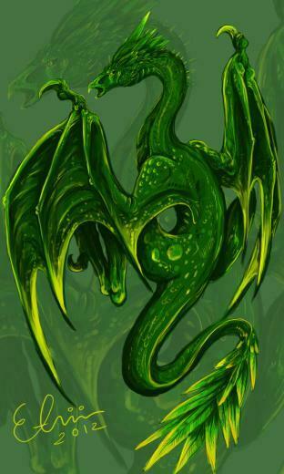 Super Awesome Green Dragon Artworks And Wallpaper Design Utopia