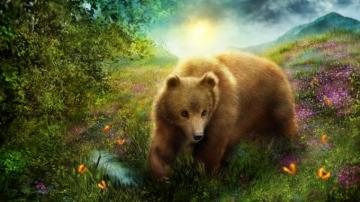Bears Brown Painting Art Rare Gallery HD Wallpaper