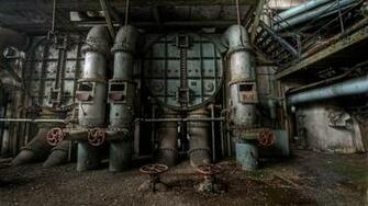 Cityscapes Europe Machinery Abandoned Factory Wallpaper