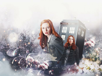 Wallpaper Amy Pond Tardis By Klainegraphic Fan Art Movies Tv