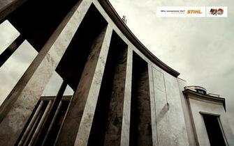 Consumer Stihl Advertising Pillar Wallpaper