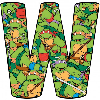 The Ninja Turtles Letter W Wallpaper