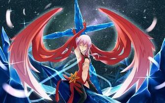 Guilty Crown Inori Yuzuriha Beautiful Anime Girl Red Dress HD