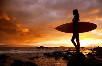 Surfing Girls Beautiful Girl Wallpaper