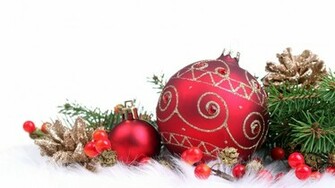 Christmas Ornament Background HD Full Wallpaper