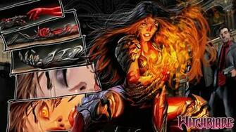 Superhero Magic Fire Warriors Women Sexy Babes Wallpaper Background