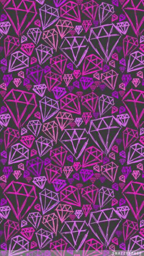 Installing This Grey Purple Diamonds iPhone Wallpaper Is Very Easy