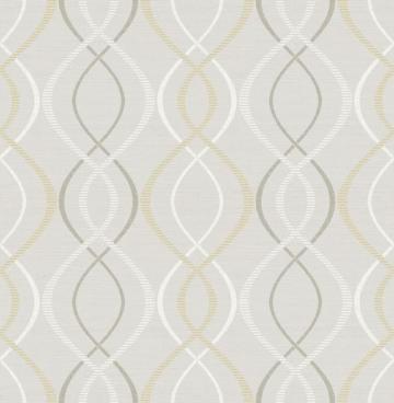 Scott Living Sq Ft Yellow Taupe Vinyl Geometric Self