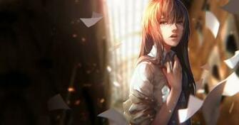 Anime Makise Kurisu Computer Wallpaper Desktop Background