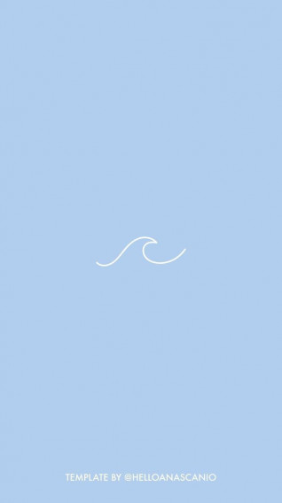 Simple Blue Aesthetic Wallpaper Top iPhone
