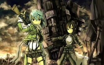 Kirito And Sinon Swor Art Online HD Wallpaper Pictures