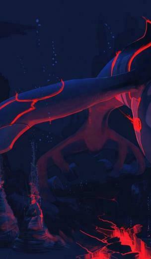 Pokemon Lava Artwork Underwater Kyogre Wallpaper