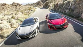 Acura Nsx Red And White Front HD Wallpaper