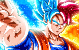 Goku Red And Blue Wallpaper Mrwallpaper