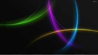 Beautiful Colorful Lines On Black Background Wallpaper