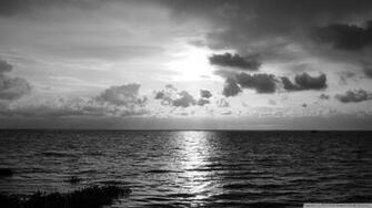 Black And White Nature Beach Seas Wallpaper Beaches