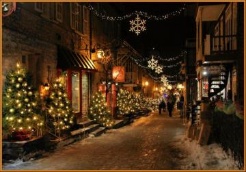 City Street Light Beauty Night Peoples Winter Wallpaper HD