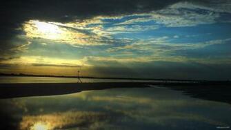 Reflection Lscape Hires Clouds Water Nature Wallpaper HD