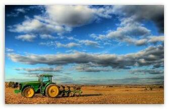 John Deere Tractor Digital Wallpaper Black