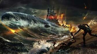Cqc Submarine Battle Wallpaper iPhone