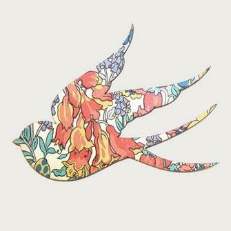 Vintage Blue Bird Wallpaper Liberty