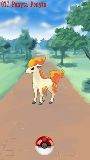Street Pokeball Ponyta Wallpaper