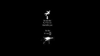Minimalistic Funny Physics Wallpaper