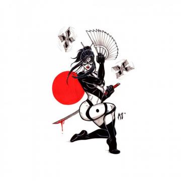 Miscellaneous Daredevil Lady Bullseye iPad iPhone HD Wallpaper