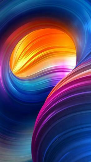 Abstract Colourful Fluid Lofted 3d Sculpture Sandston Graphic