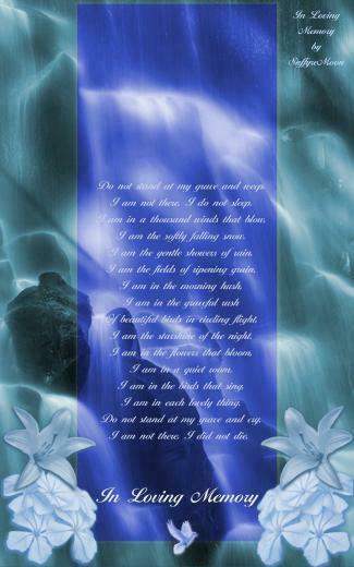 In Loving Memory Saffyremoon Background
