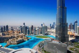Wallpaper City Cities Dubai Burg Califa Skyline Skyscrapers