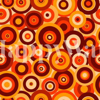 Retro 70s Funky Groovy Circles Wallpaper