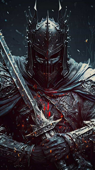 Warrior With Sword iPhone Wallpaper HD