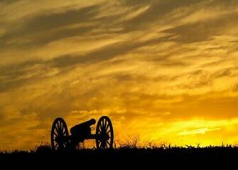 Landscape Cannon Silhouette Sunset Dusk Image From Needpix