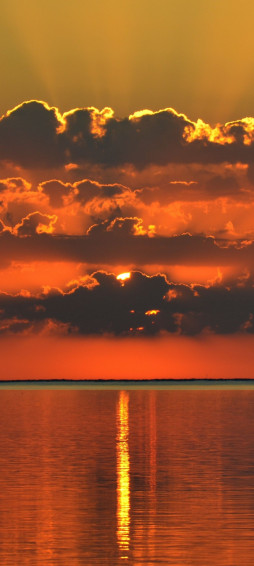 Sunset River Wallpaper