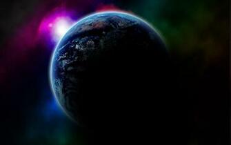 3d Space Black Wallpaper